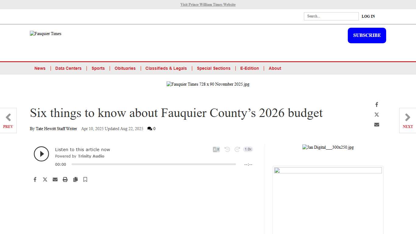 What to know about Fauquier County’s 2026 budget News fauquier.com