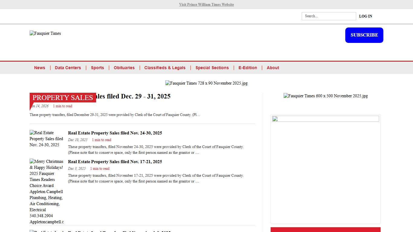 Property Sales fauquier.com